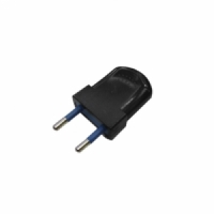 Clavija Europea Negra Bipolar 10a 4mm 1.35 €