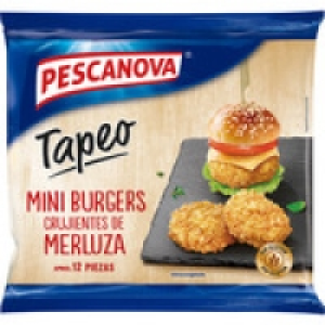 PESCANOVA TAPEO mini burguers de merluza empanada sabor baco 2.60 €