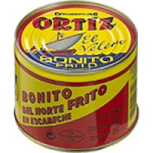ORTIZ bonito del norte frito en escabeche lata 140 g neto es 4.39 €