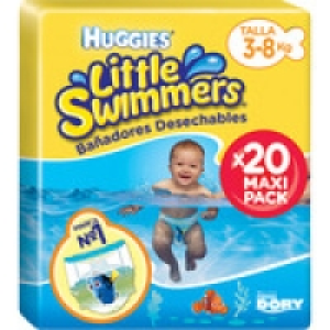 HUGGIES LITTLE SWIMMERS bañador desechable 3-8 kg talla 2-3  9.99 €