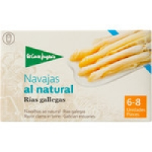 EL CORTE INGLES navajas al natural de las rías gallegas 6-8  5.25 €