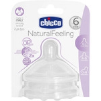 Hipercor  CHICCO Tetina Natural Feeling 6m+ Flujo Rápido blister 2 uni