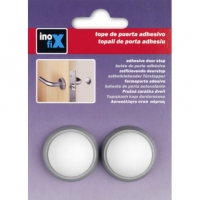Carrefour  Tope Pared Adh Cromo/bco Bl.2 - Inofix - 2450-7