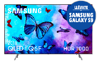 MediaMarkt  TV QLED 65 Inch - Samsung 65Q6FN 2018 4K UHD, HDR 1000, Smart TV