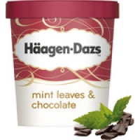 Hipercor  HAAGEN-DAZS Mint Leaves & Chocolate helado de chocolate con 