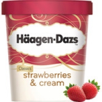 Hipercor  HAAGEN-DAZS Strawberries & Cream helado de crema y fresa con