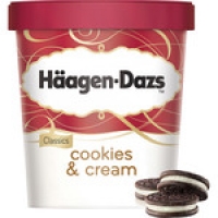 Hipercor  HAAGEN-DAZS Cookies & Cream helado de vainilla con trocitos 
