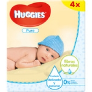 HUGGIES Pure toallitas infantiles pack 4 envases 56 unidades 6.59 €