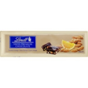 LINDT SWISS PREMIUM chocolate negro con naranja y almendras  4.29 €