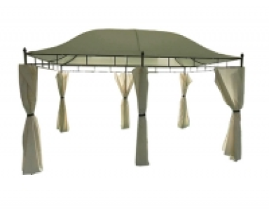 Bricoking  PERGOLA VELETA 4X3M C/CORTINAS