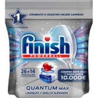 Hipercor  FINISH Calgonit detergente lavavajillas Super Power Quantum 