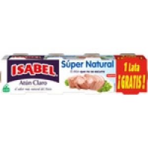 ISABEL atún claro súper natural pack 3 lata 52 g neto escurr 4.49 €