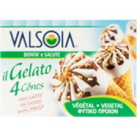 Hipercor  VALSOIA helado de soja de vainilla sin lactosa estuche 4 uni