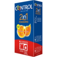 Hipercor  CONTROL preservativos Finíssimo 2 en 1 kit de preservativo +