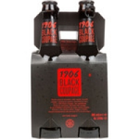 Hipercor  ESTRELLA GALICIA 1906 Black Coupage cerveza negra pack 4 bot