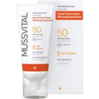 Hipercor  MUSSVITAL fotoprotección facial fluid cream SPF 50+ anti-eda