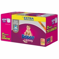 Carrefour  Pack Activity Extra DODOT Talla 4 10-15Kg 104uds