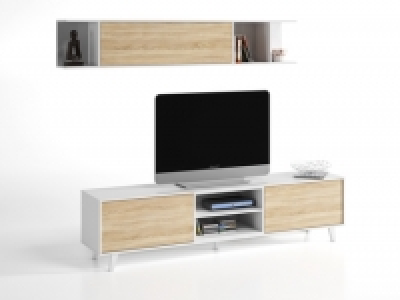 Bricoking  SALON ZAIKEN TV+1EST 51X180X41CM BCO/