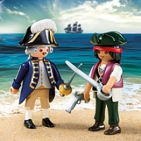 Toysrus  Playmobil - Piratas Duo Pack Pirata y Soldado - 6846