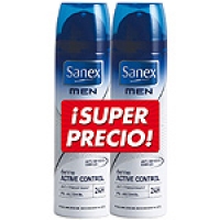 Hipercor  SANEX Men desodorante dermo Active control pack 2 spray 200 