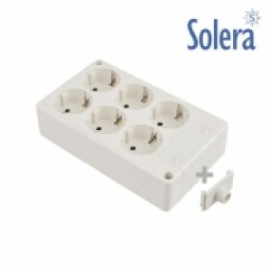 Base Bipolar De 6 Tomas, Con T/t Lateral 16a 250v. Material  8.45 €