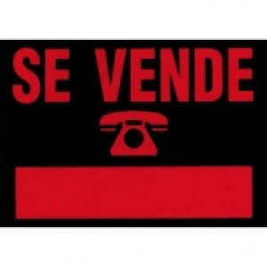 Cartel Plast Se Vende Rojo - Rotulauto - 208 - 700x500 Mm