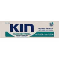 Hipercor  KIN pasta dentífrica antiplaca y anticaries con flúor y aloe