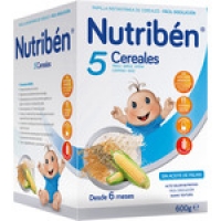 Hipercor  NUTRIBEN papilla instantánea de 5 cereales a partir de los 6