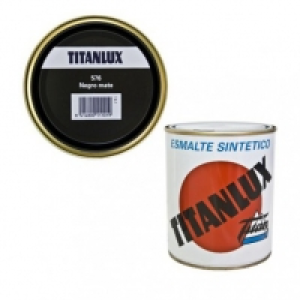 Carrefour  Esmalte Sint Mate Negro - Titanlux - 576 - 125 Ml