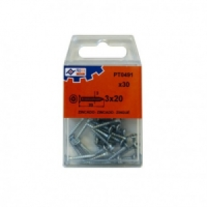 Tirafondo C/plana Pozi Zn C/30 - Profer Top - 48520-pt0491 - 0.79&nbsp;&euro;