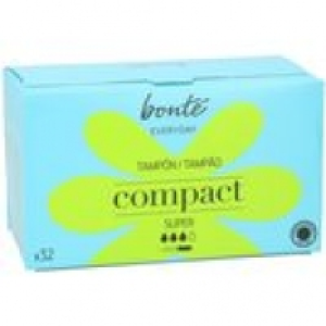 tampón compacto con aplicador super caja 32 uds 1.94 €