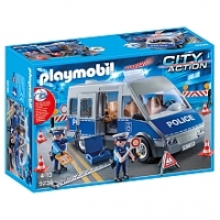 Toysrus  Playmobil - Furgón de Policía con Control de Tráfico - 9236