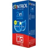 Hipercor  CONTROL preservativos Nature 2 en 1 kit de preservativo + ge
