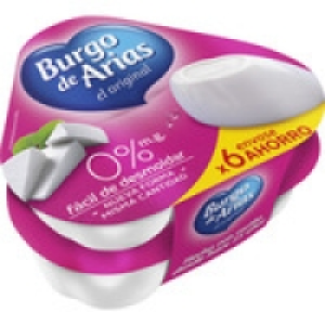 BURGO DE ARIAS queso fresco natural 0% m.g. mini pack 6 x 72 2.99 €