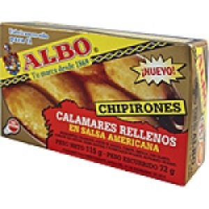 ALBO chipirones rellenos en salsa americana lata 72 g neto e 4.08 €