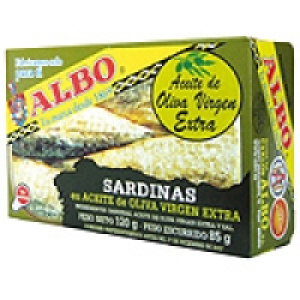 ALBO Tres Escudos sardinas en aceite de oliva virgen extra l 1.99 €