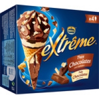 Hipercor  NESTLE EXTREME cono de helado de tres chocolates con espiral