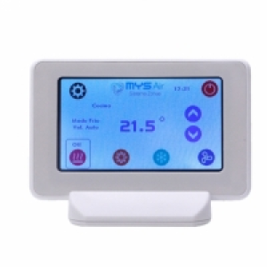 Termostato Tactil Peana Lcd Color Rf/wifi Plata