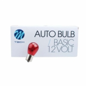 Set De 10 Und. Z38 - Lámpara M-tech Ba15s 12v 21/4w S25 Roja