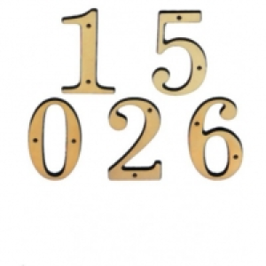 Numero Laton Display N.3 - Amig - 10 Cm
