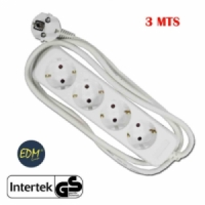 Base Multiple 4 Tomas T/tl 3m 3x1,5mm