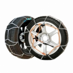 8u795 - S100 Juego 2 Cadenas Rombo Nieve 7 Mm. Metlicas Coch