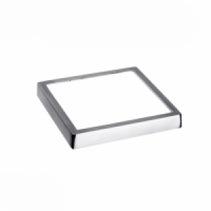 Downlight Led Superficie Cuadrado Cromo Ultra Fino 18w