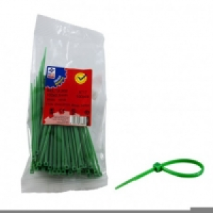 Brida Nylon Verde B/100 2.5x100 Mm - Profer Top - Pt0077