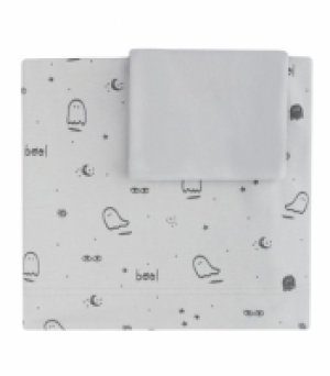 Juego Sábanas Cuna 60 Baby Clic Boo! Gris