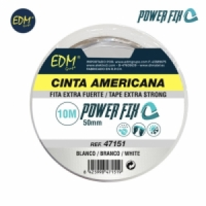 Cinta Multiuso Americana 10mx50mm Blanca Edm