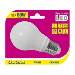 Carrefour  Bombilla Led Estándar 9W E27 Cálida