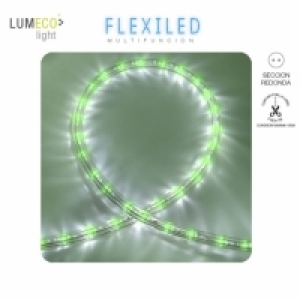 Tubo Flexiled Led 2 Vias Fijo 30leds/mts Verde 48mts Lumeco