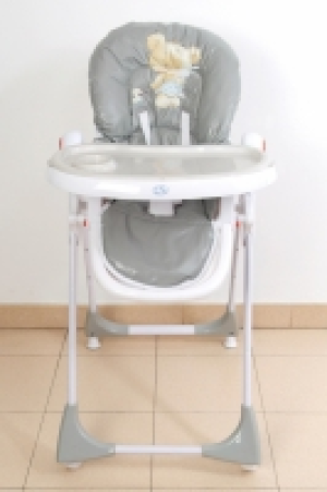Trona Para Bebé Regulable, Doble Bandeja, Modelo Osito Gris,