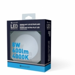 Downlight Extraplano Led SMD Redondo Aluminio Mate 8 W